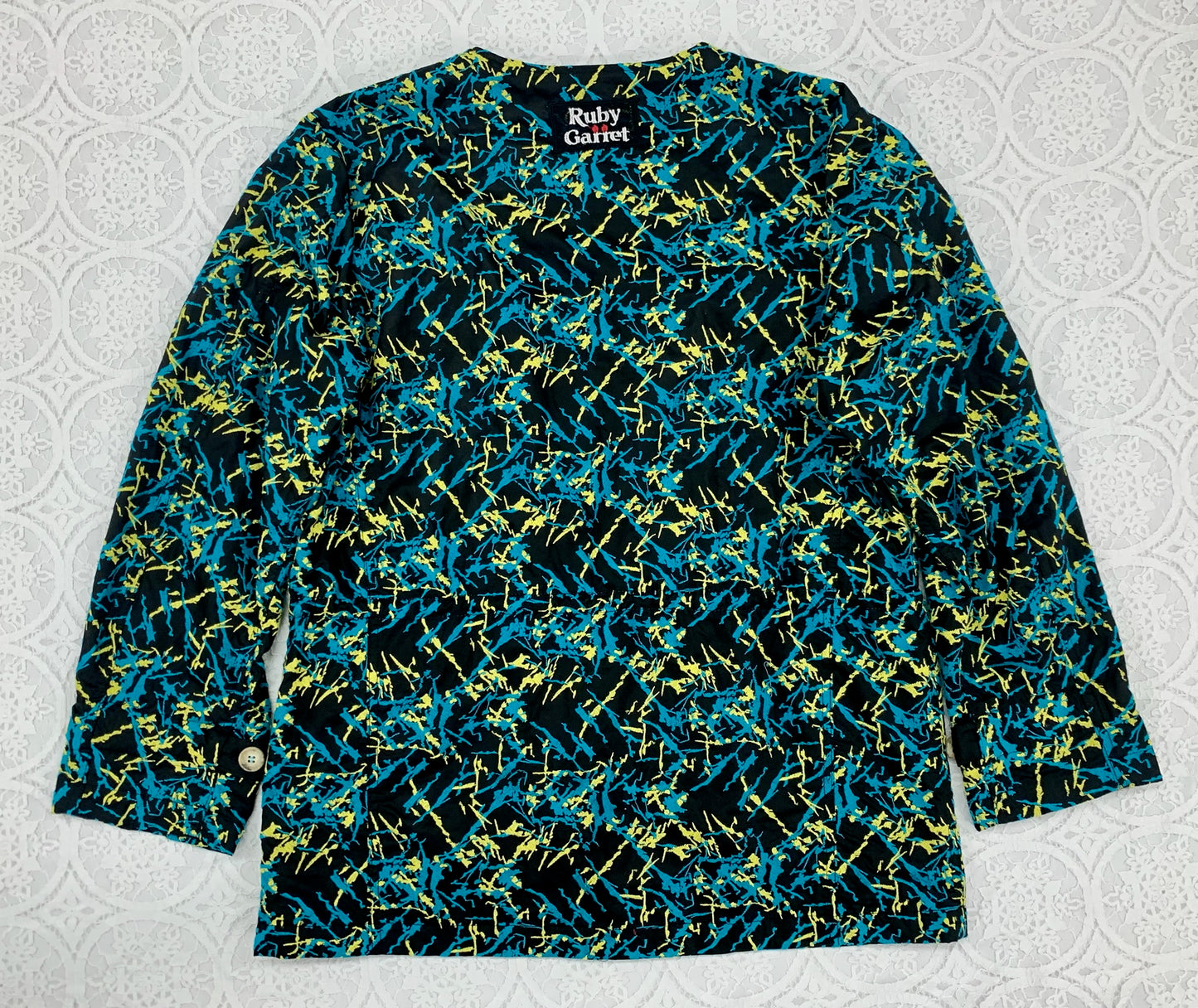 neon print no collar jacket　[ネオプリントノーカラージャケット]　RG01 FJ01